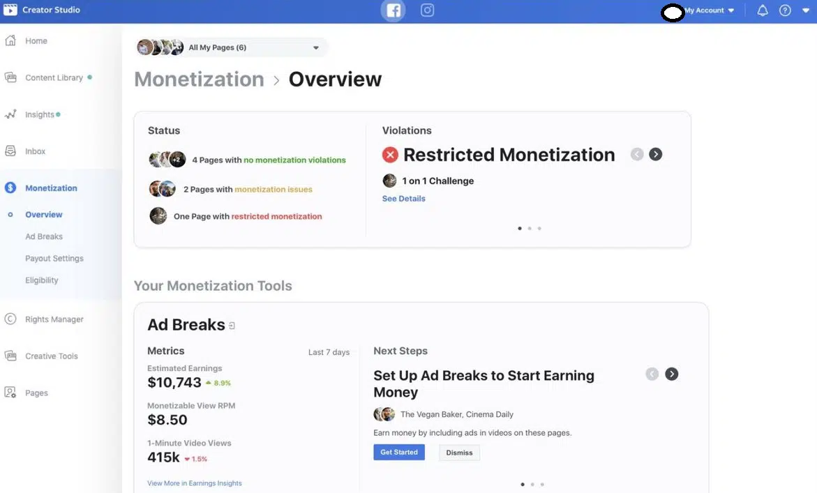 fitur facebook studio